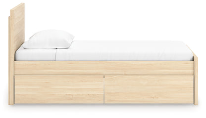 Onita Twin Panel Platform Bed with 1 Side Storage