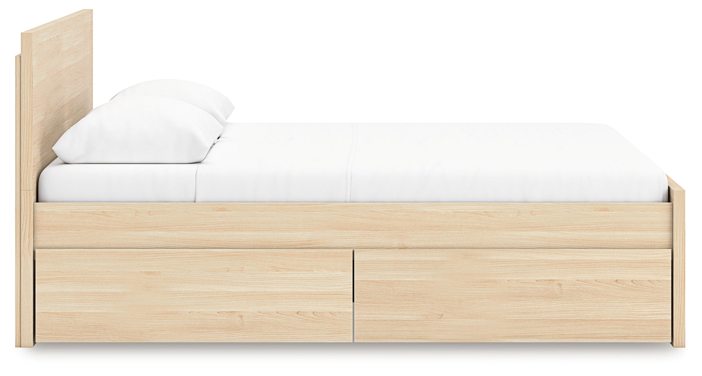 Onita Queen Panel Platform Bed with 1 Side Storage