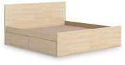 Onita Queen Panel Platform Bed with 2 Side Storage