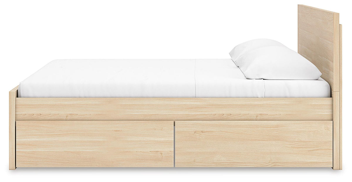 Onita Queen Panel Platform Bed with 2 Side Storage
