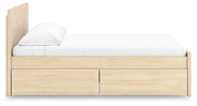 Onita King Panel Platform Bed with 1 Side Storage