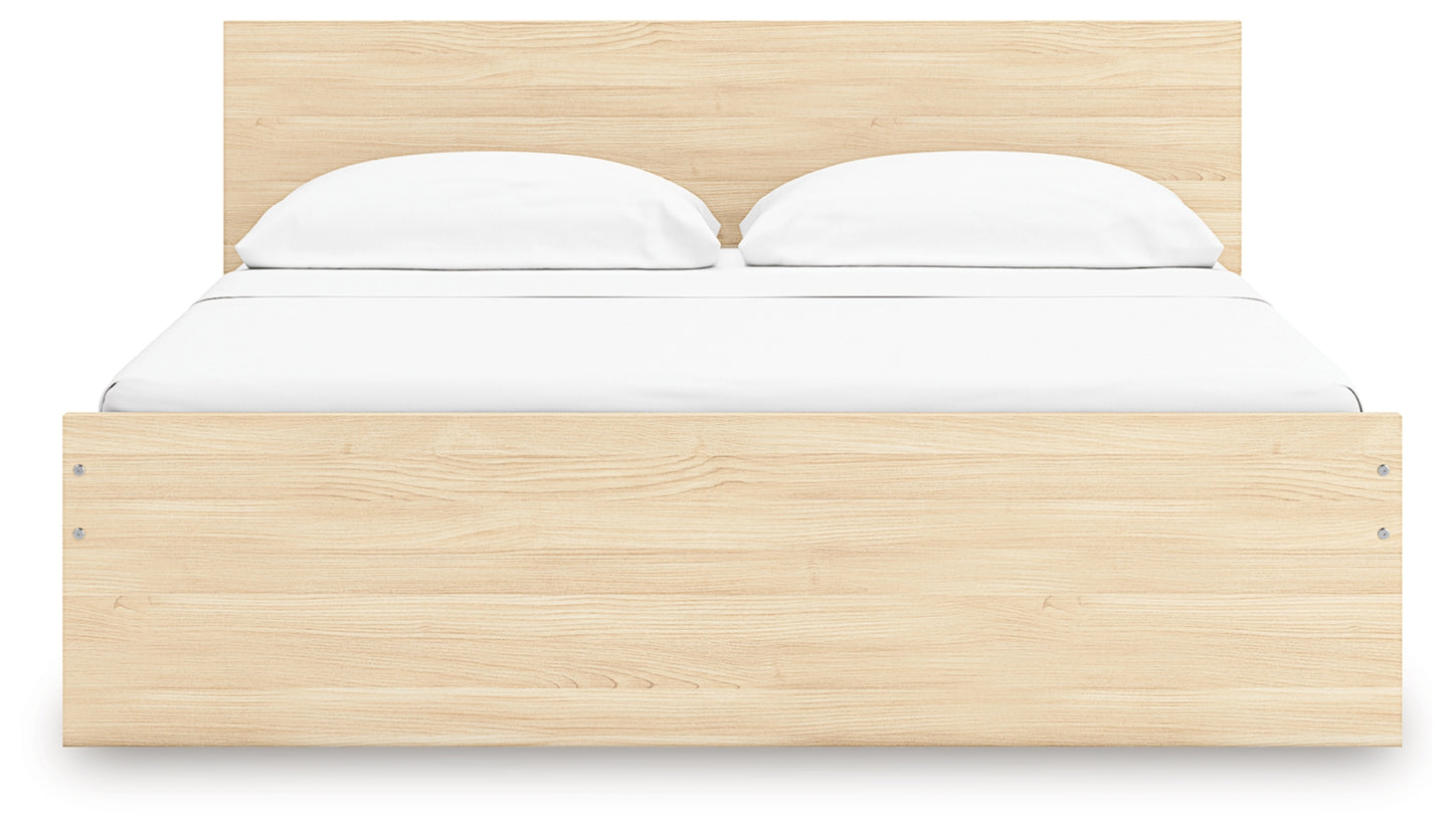 Onita King Panel Platform Bed with 2 Side Storage