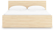 Onita King Panel Platform Bed with 2 Side Storage