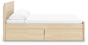 Onita King Panel Platform Bed with 2 Side Storage