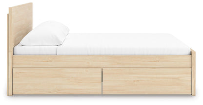 Onita King Panel Platform Bed with 2 Side Storage