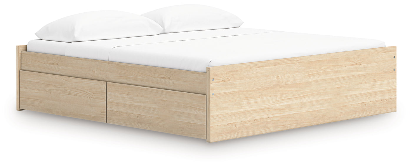 Onita King Platform Bed with 1 Side Storage