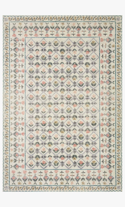 Rifle Paper Co. x Loloi Eden EDE-03 Lattice Ivory