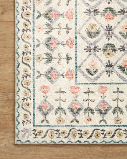 Rifle Paper Co. x Loloi Eden EDE-03 Lattice Ivory