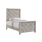 Ellen White Twin Bed 4PC Bedroom Set