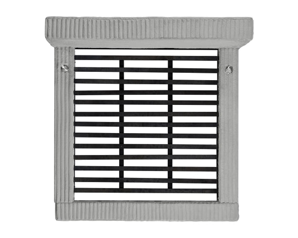 Rosebery Upholstered Bed with 2 Pillows in Light Grey Corduroy