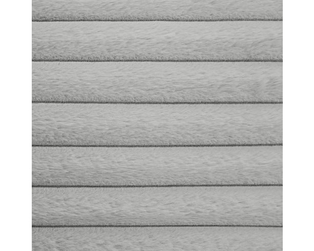 Rosebery Upholstered Bed with 2 Pillows in Light Grey Corduroy