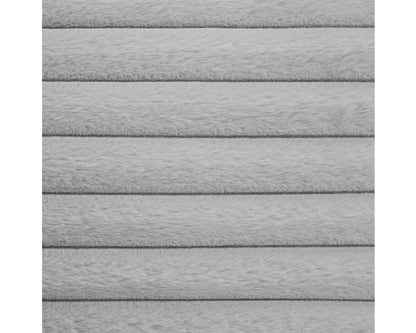 Rosebery Upholstered Bed with 2 Pillows in Light Grey Corduroy