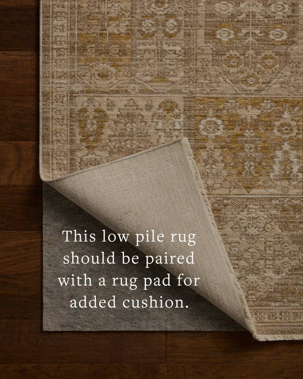 ELR-07 Elora Mushroom/Ochre 5ft Rug