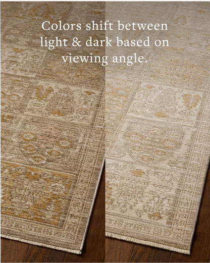 ELR-07 Elora Mushroom/Ochre 5ft Rug