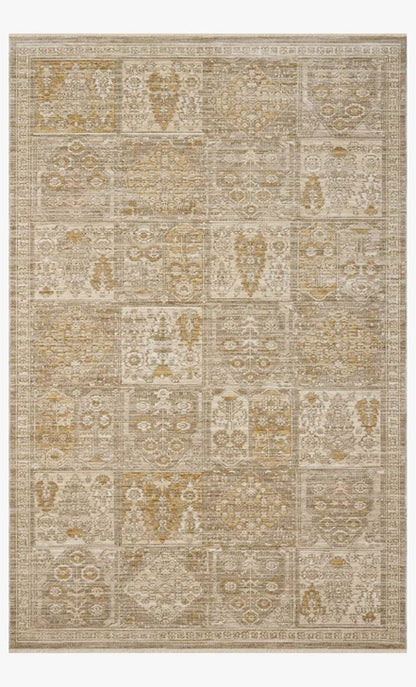 ELR-07 Elora Mushroom/Ochre 5ft Rug