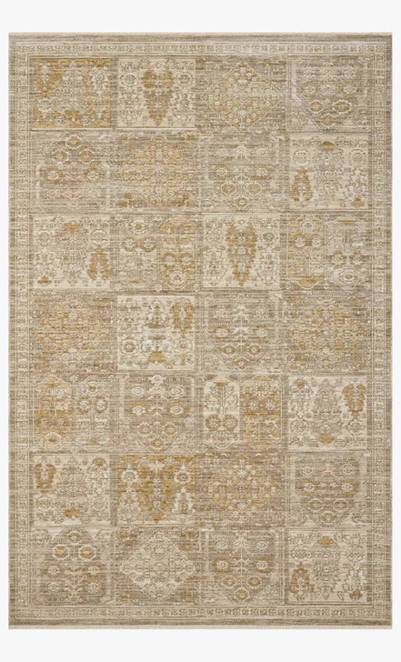 ELR-07 Elora Mushroom/Ochre 5ft Rug