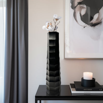 Terini 23" Black Medium Metal Vase