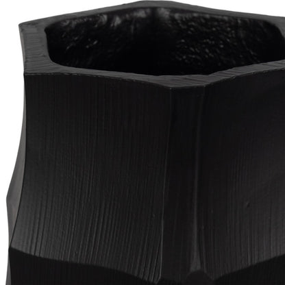 Terini 23" Black Medium Metal Vase