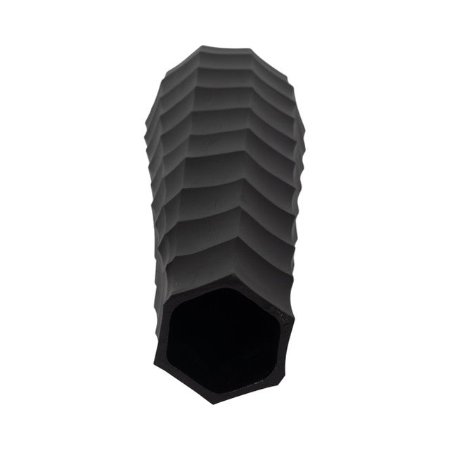 Terini 23" Black Medium Metal Vase