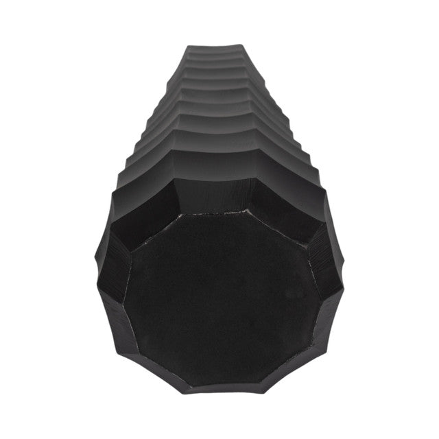 Terini 23" Black Medium Metal Vase