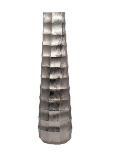 Terini Large Silver Metal Vase 27"(in)