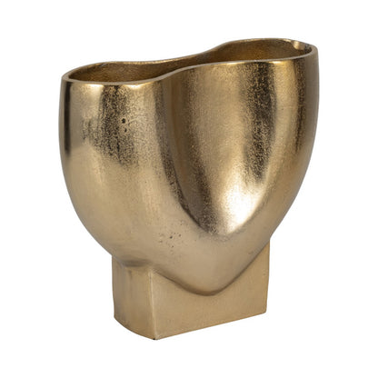 Abyss Arrow Shaped Metal Vase, Gold