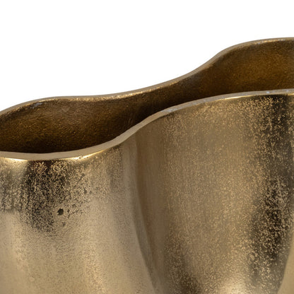 Abyss Arrow Shaped Metal Vase, Gold