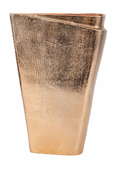 Balee Metal Origami Vase, Champagne 16" (in)