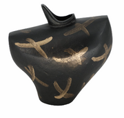 Galeport Black Vase 8" (in)