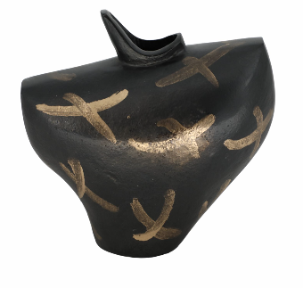 Galeport Black Vase 8" (in)