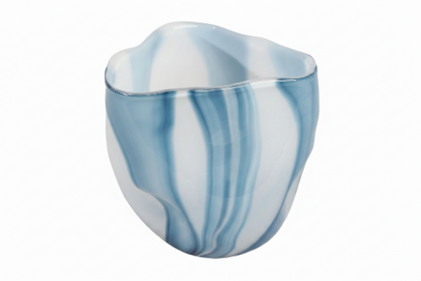 Birchburn Blue Glass Vase 8