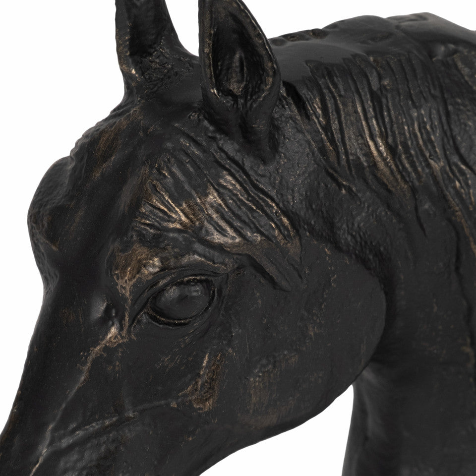 Lámpara de mesa de mármol Odina de 27 pulgadas, color negro y blanco