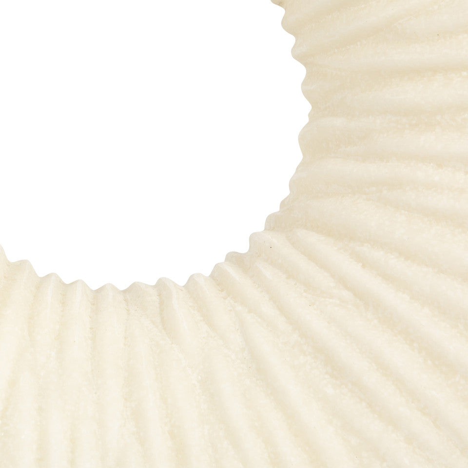 Jarrón de resina de cuarzo Nataly, blanco