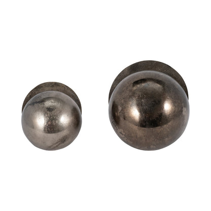 Calima Metal Orb Sculpture Set in Bronze