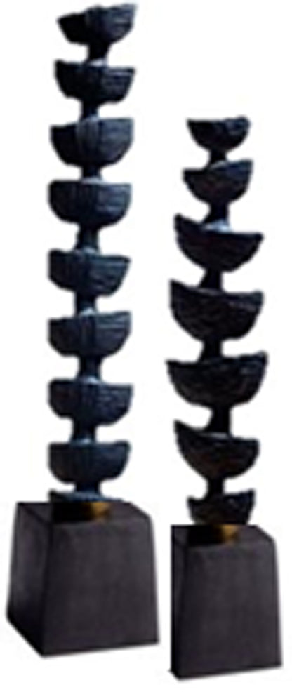 Lámpara de mesa de mármol Odina de 27 pulgadas, color negro y blanco