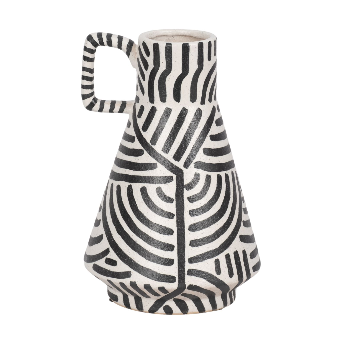 Garnettway Black Vase 10"(in)