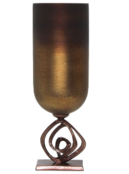 Dorseyview Bronze Glass Vase 24" (in)