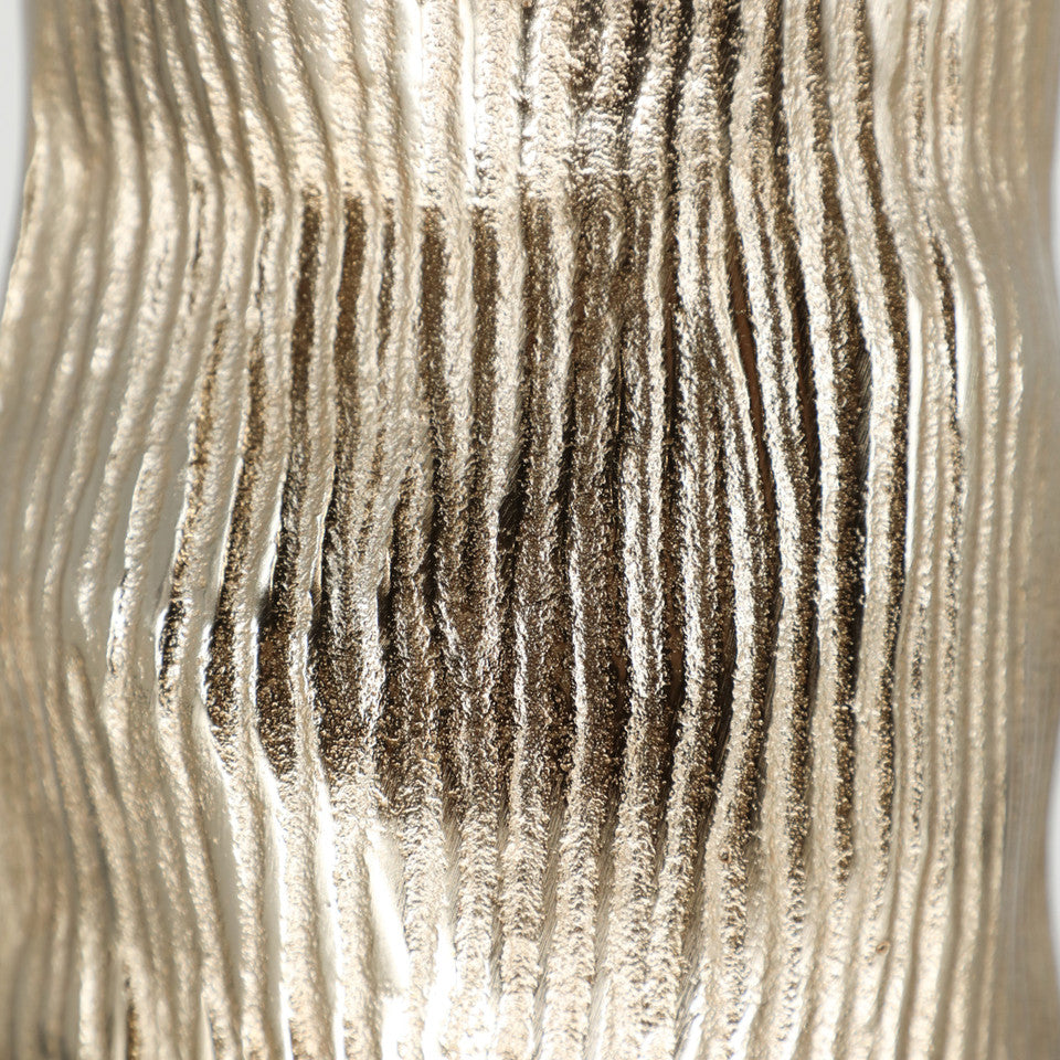 23" Sitka Medium Gold Metal Vase