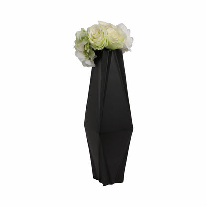 21" Bonney Small Black Cer Vase