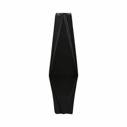 21" Bonney Small Black Cer Vase