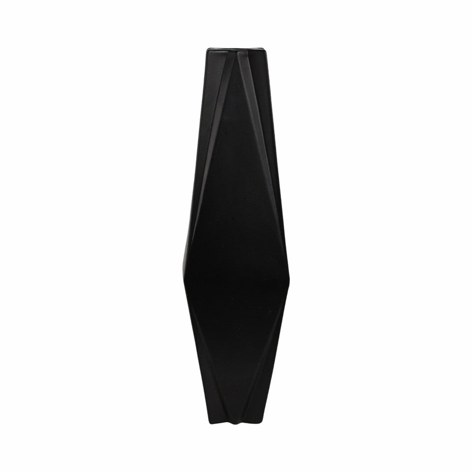 26" Bonney Medium Black Cer Vase