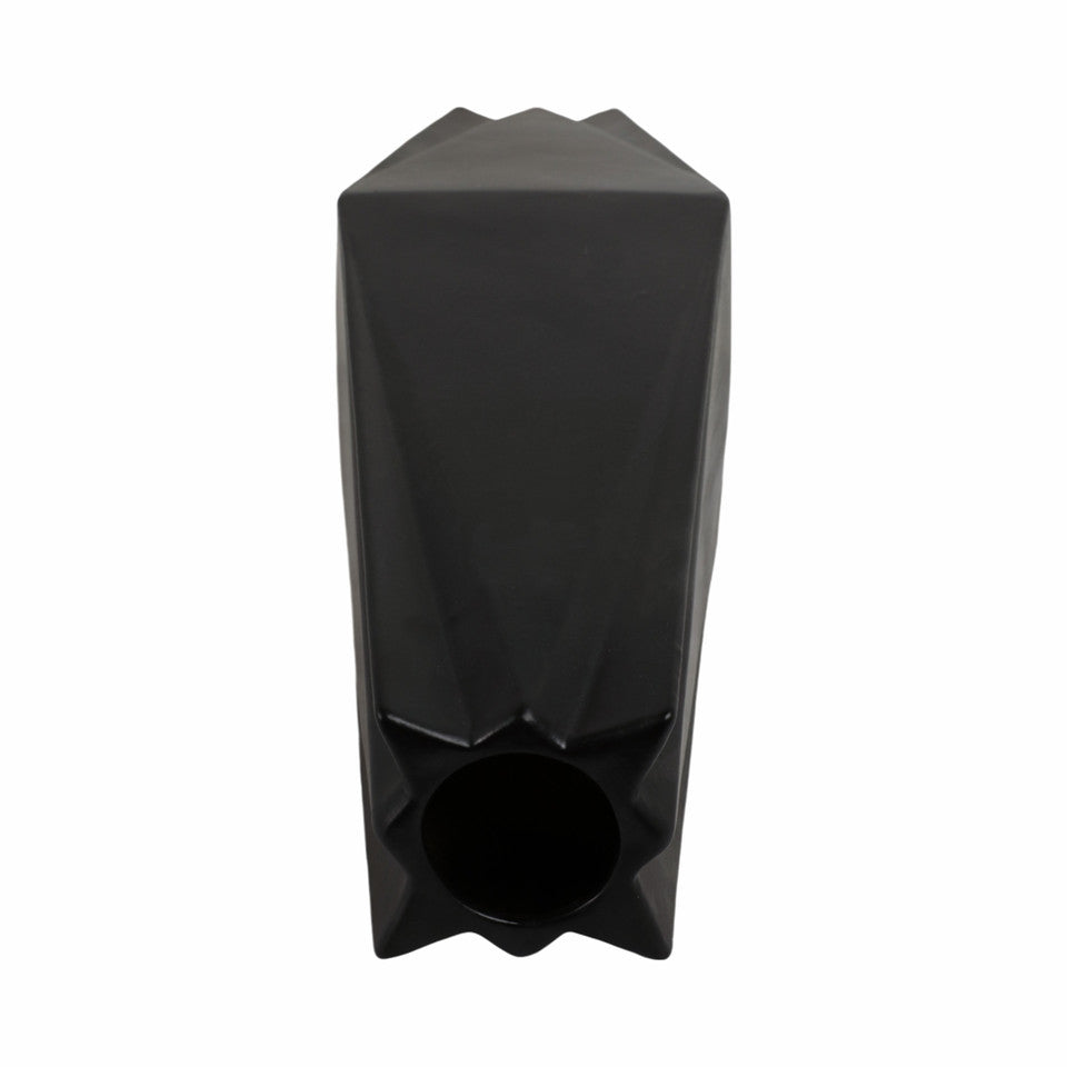 26" Bonney Medium Black Cer Vase