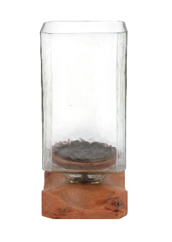 Greercliff Brown Hurricane Candle 11"(in)