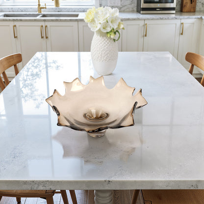 Lámpara de mesa de mármol Odina de 27 pulgadas, color negro y blanco