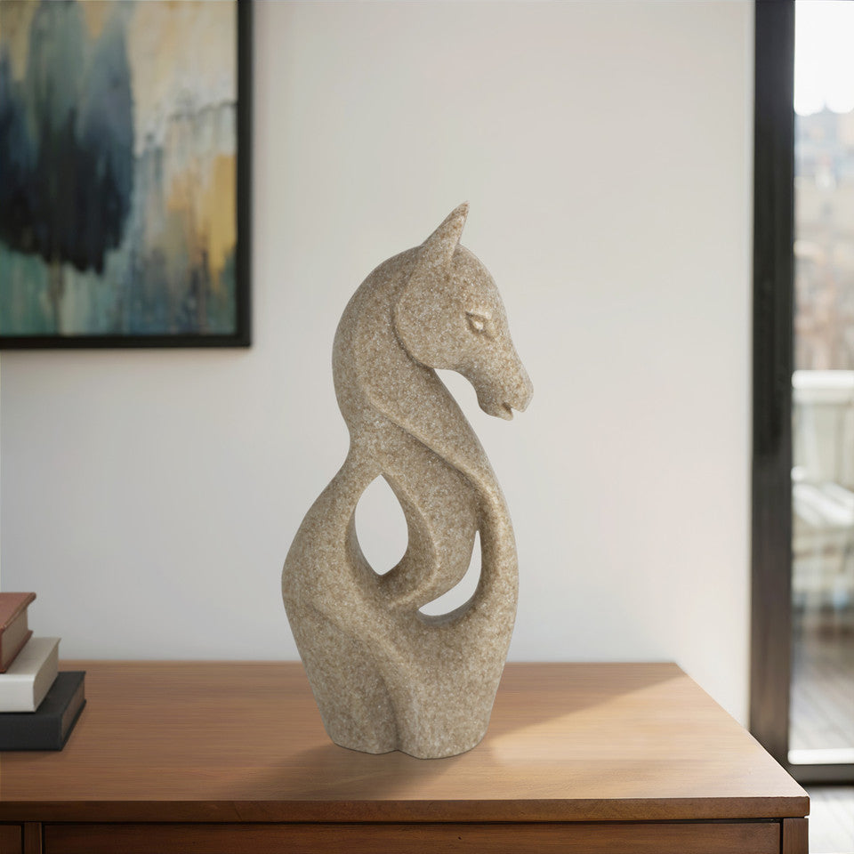 Lámpara de mesa de mármol Odina de 27 pulgadas, color negro y blanco