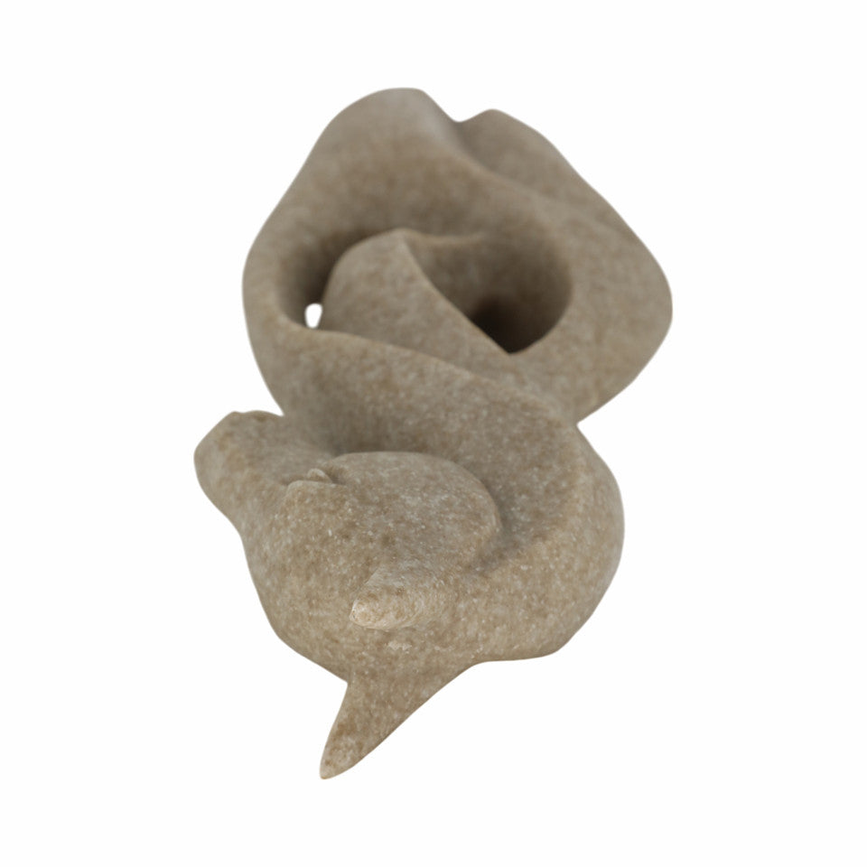 Lámpara de mesa de mármol Odina de 27 pulgadas, color negro y blanco