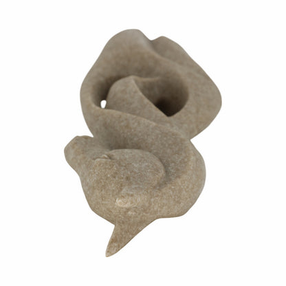 Lámpara de mesa de mármol Odina de 27 pulgadas, color negro y blanco