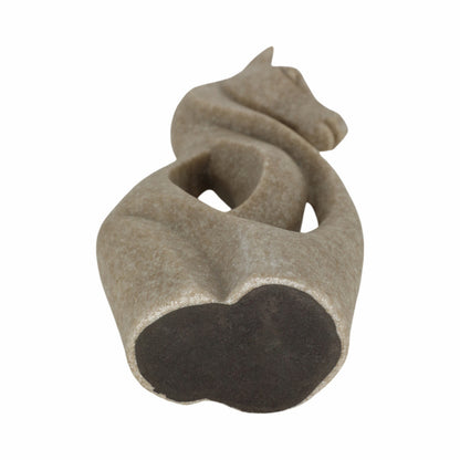 Lámpara de mesa de mármol Odina de 27 pulgadas, color negro y blanco