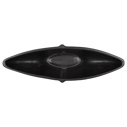 Lámpara de mesa de mármol Odina de 27 pulgadas, color negro y blanco