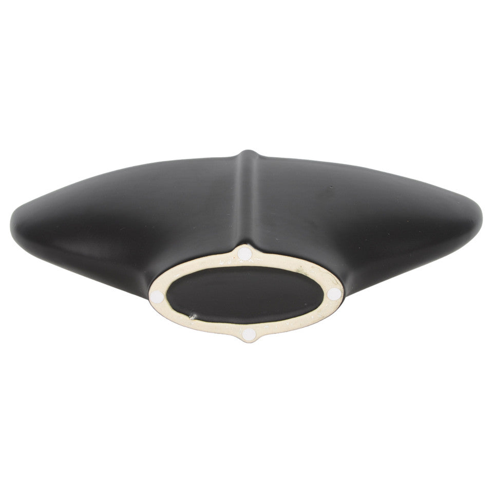 Lámpara de mesa de mármol Odina de 27 pulgadas, color negro y blanco